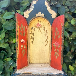 Handmade Baroque Oratory: Religious Home Altar Niche