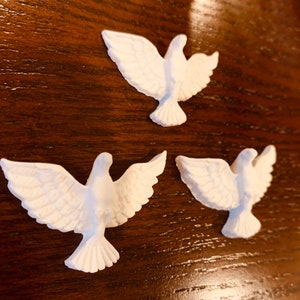 Holy Spirit of God friendship Doves resin 10 ornaments. image 6