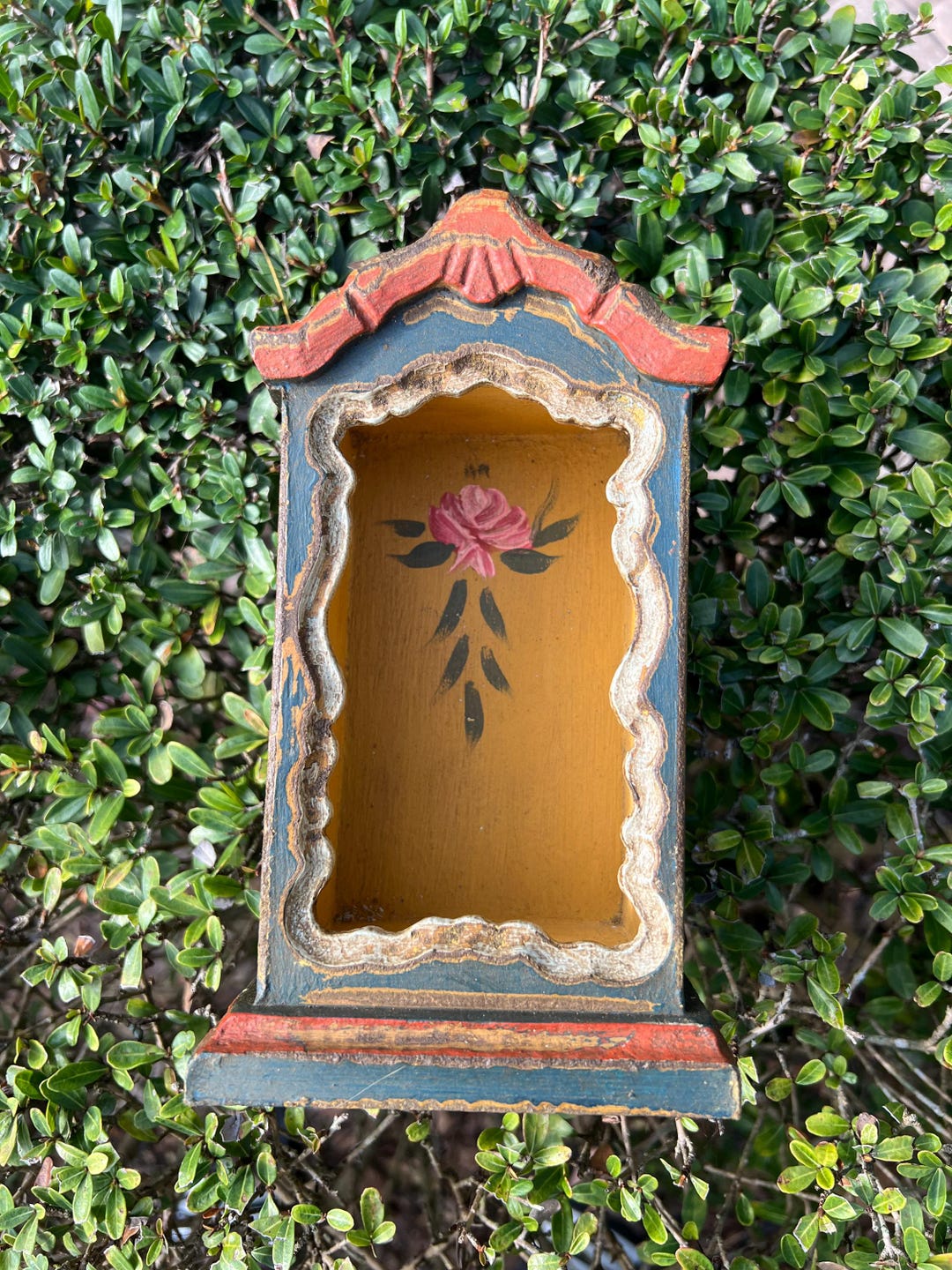 Shrine Rustic Sign Vintage Wooden Shrine Niche, Rustic Folk Art Saint Display - Etsy