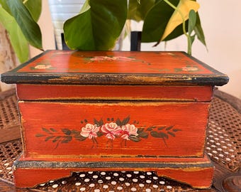 Vintage Thomas Pacconi Museum Series Wooden Jewelry Box With