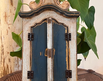 Handmade Wooden Oratory: Baroque Vintage-Style Shrine