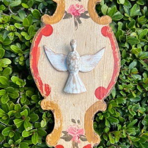 Handmade Baroque Holy Spirit Dove Wall Plaque - Catholic Home Decor