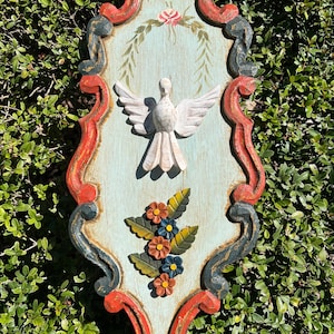 Holy Spirit of God 18” Handmade Trinity Dove Wall Decor Catholic Wedding Gift Christmas Gift Faith Home Blessing Mom Gif