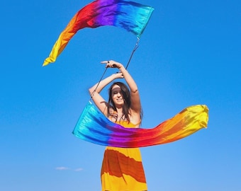 Flag Poi - Silk flag