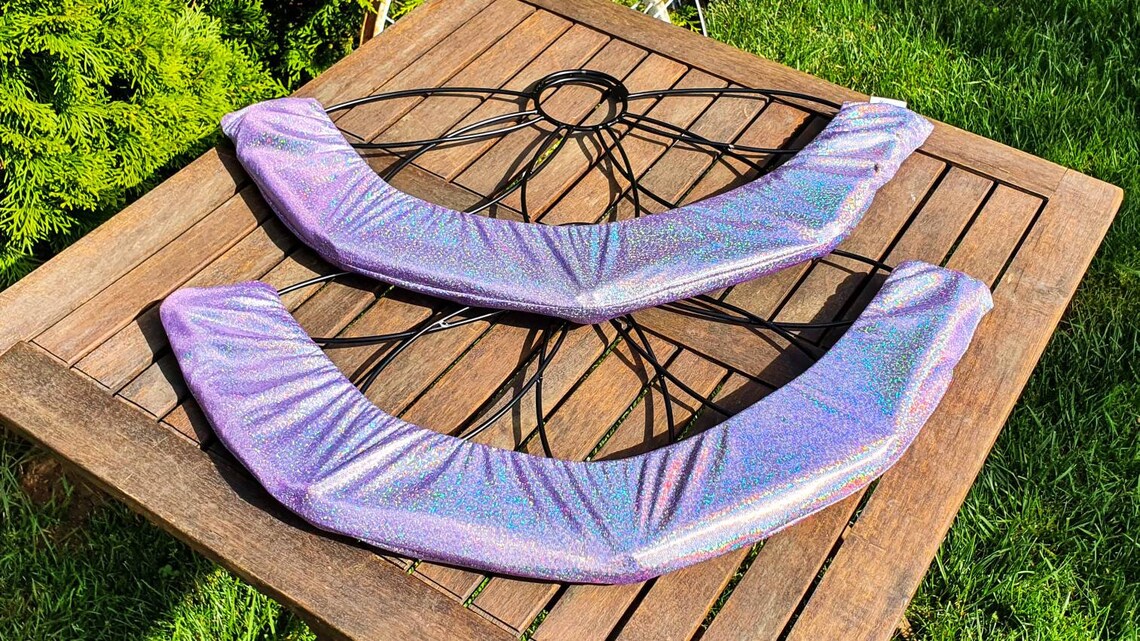 Cover Fire Fans Covers for Fire Fans Purple Glitter Color Etsy