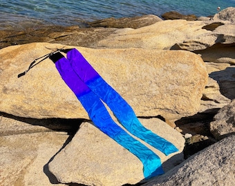 Silk Wind Poi Set: Flow Art Schleife mit Flaggenschwanz