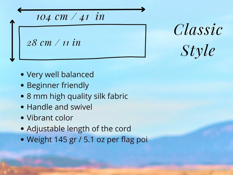 Silk Flag Poi Blue - Purple - Pink image 6