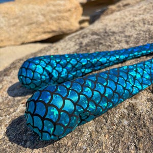 Sock poi for spinning Blue - stretchable