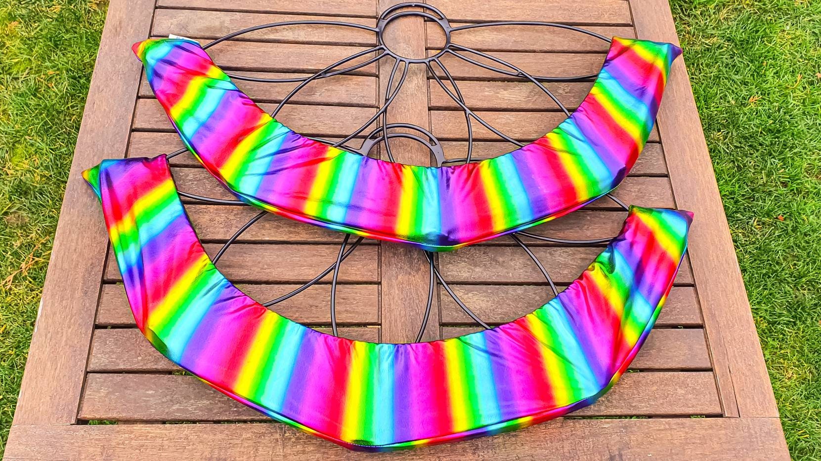 Cover Fire Fans Covers for Fire Fans Metalic Rainbow Color 60 Etsy