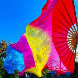 Paar Seidenfächer 1,8 m