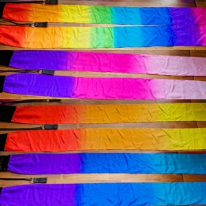 Wind Poi ribbon fabric with silk tail