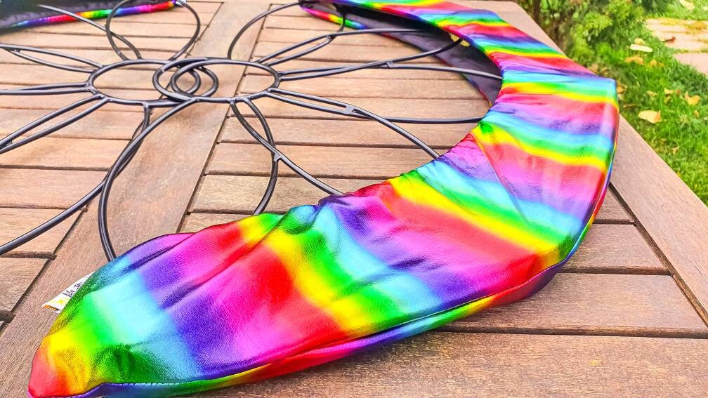 Cover Fire Fans Covers for Fire Fans Metalic Rainbow Color 60 Etsy