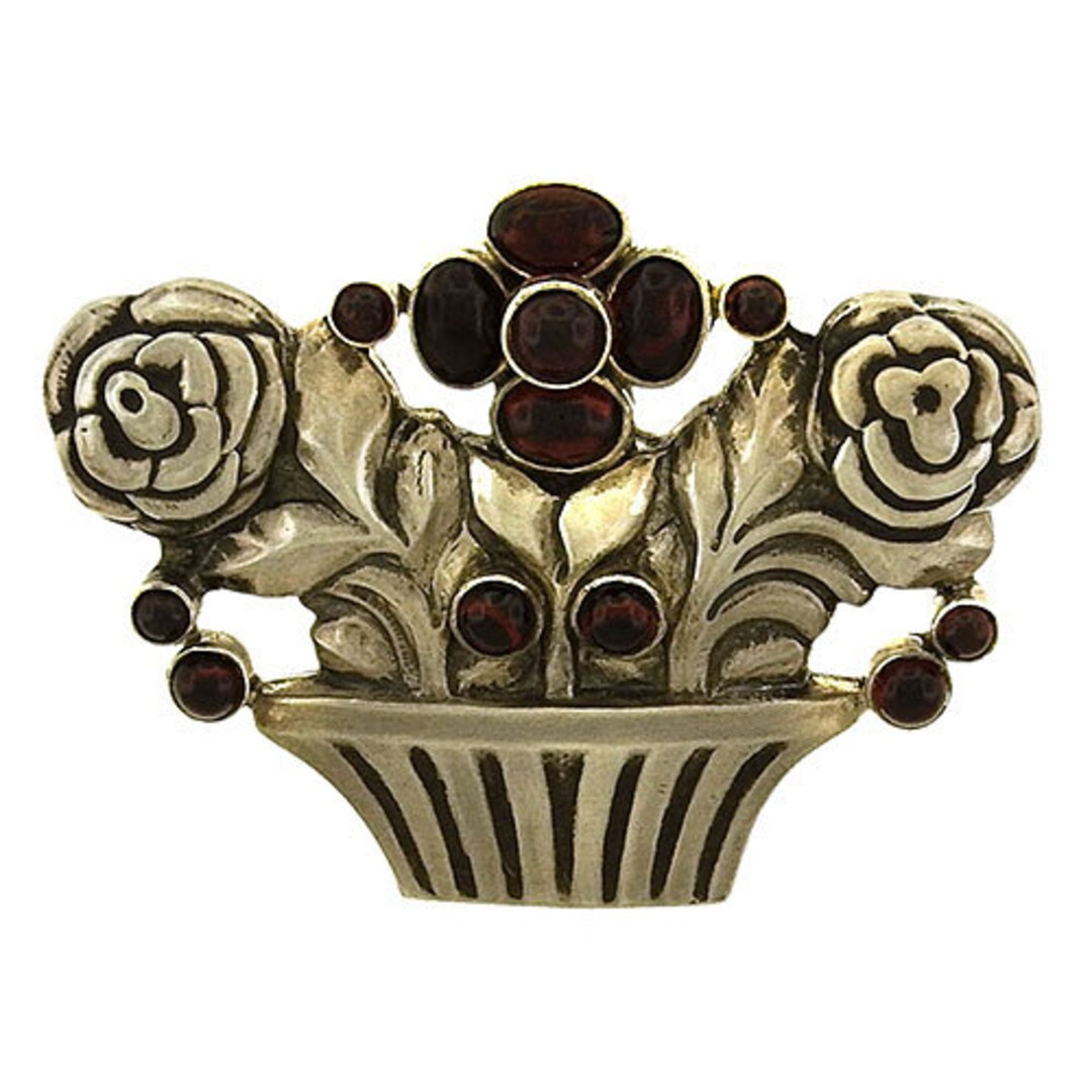 Sterling silver flower basket brooch with by Etsy 日本