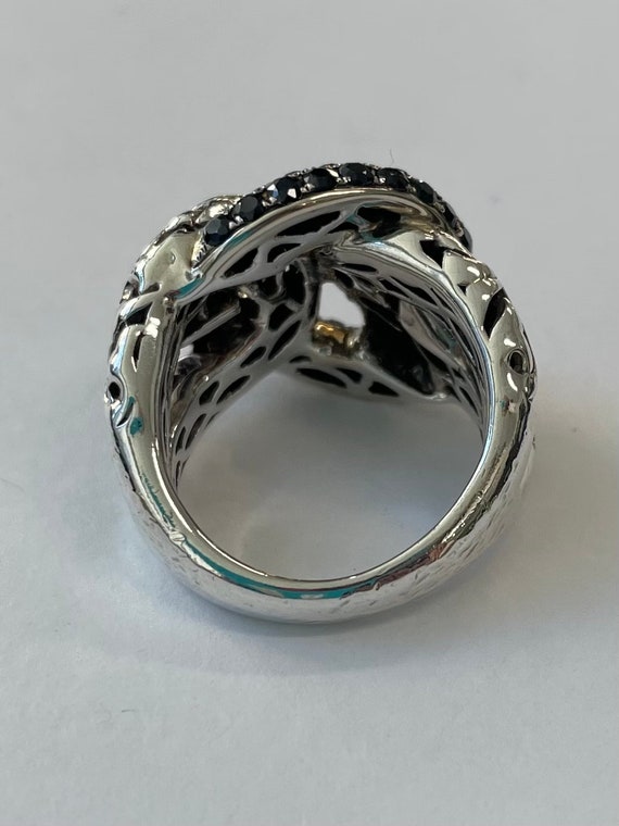 Sterling silver and 14K white gold ring by Charle… - image 3