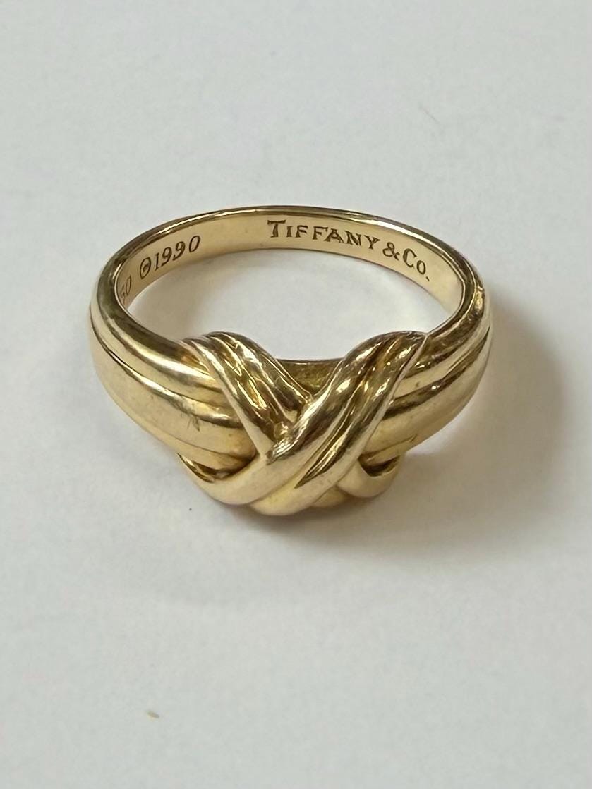 Vintage Tiffanys and Co Ring 18k - Etsy