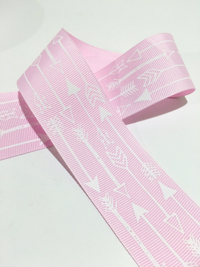 Pink Arrow Ribbon Roll Large 1.5inch Premium Grosgrain Etsy