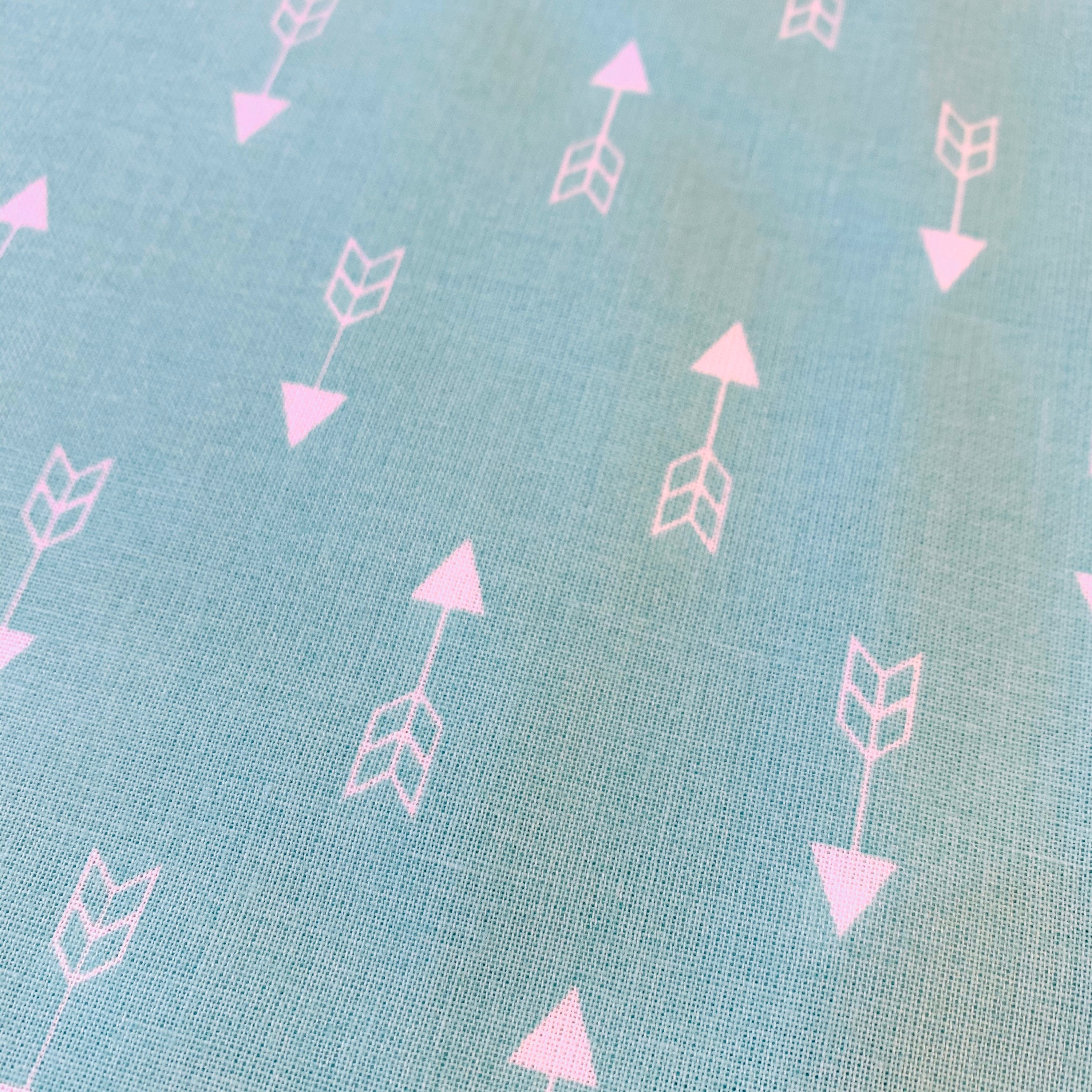 Mint and White Arrow Fabric Mint Arrow Fabric Trendy Etsy