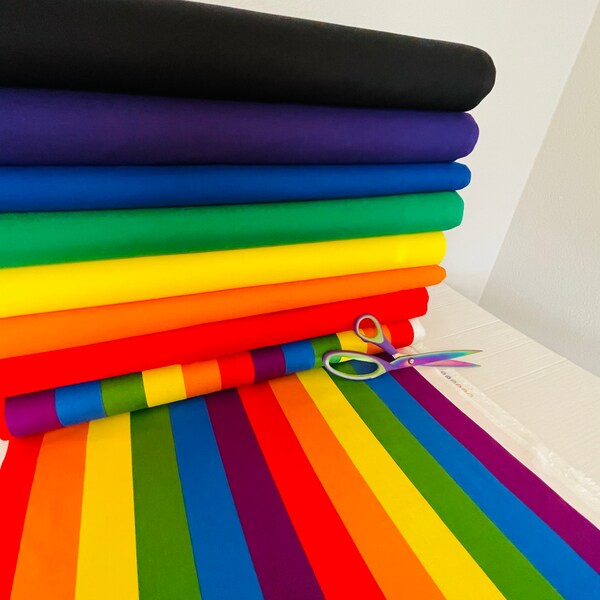 Rainbow Colors Quilt Etsy