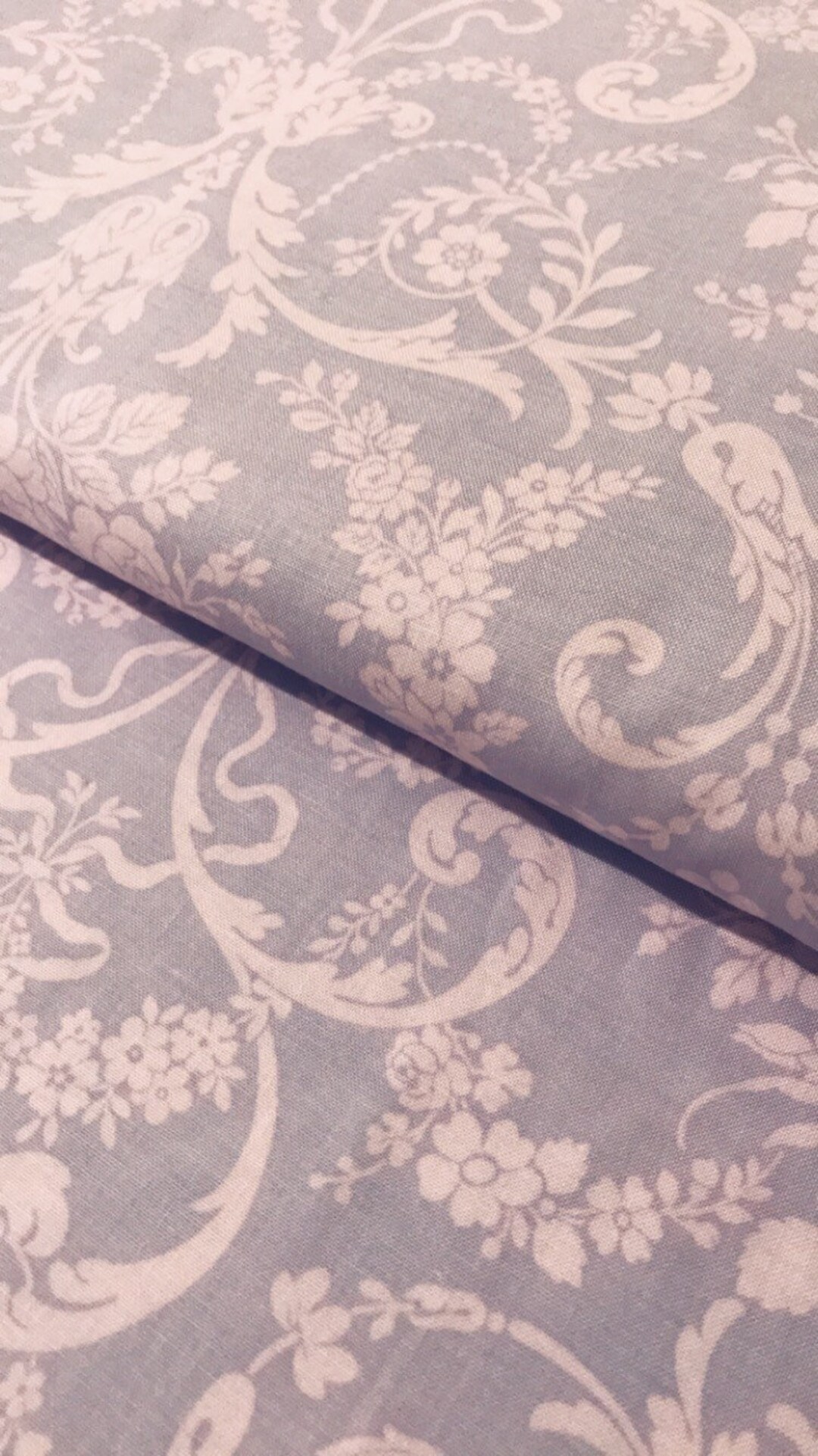 Lilac Fabric Lilac Floral Damask Print Fabric Purple - Etsy