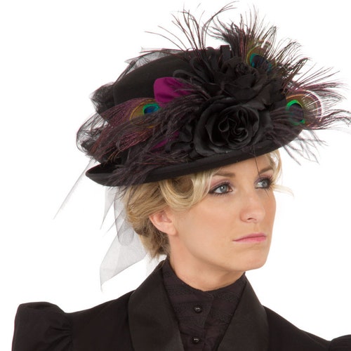 Steampunk Mini Riding Hat Victorian Mini Riding Hat Etsy