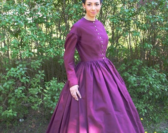 Prudence Civil War Styled Cotton Dress