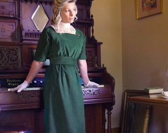 Edwardian Style Corduroy Dress