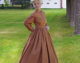 Romantic Era Early Victorian Cotton Dress