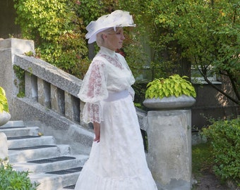 Marcellina Chantilly Lace Edwardian Dress