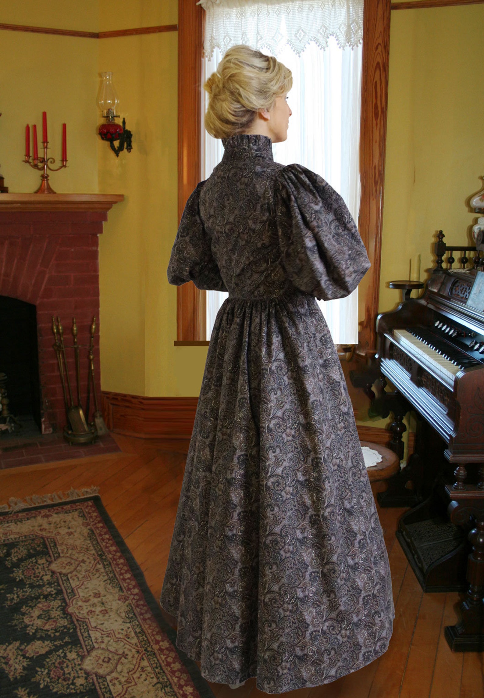 Bellicent Victorian Wrapper Dress - Etsy