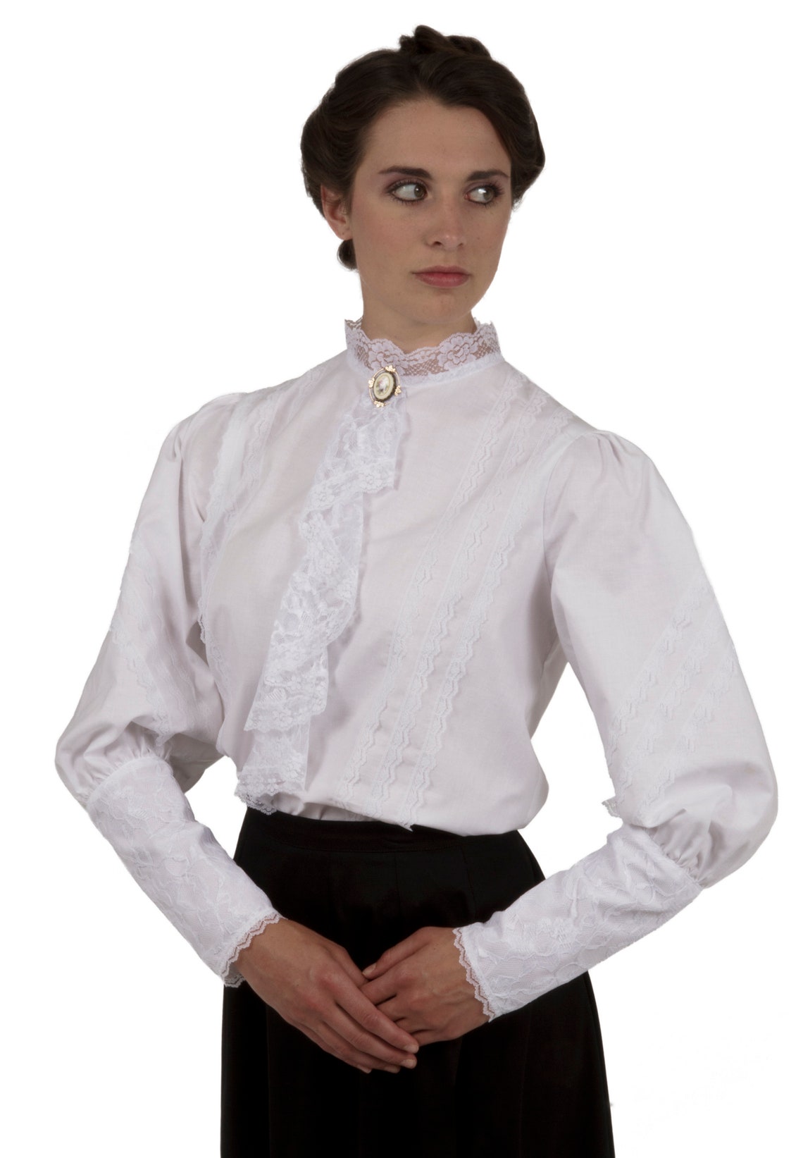 Clara Victorian Edwardian Blouse - Etsy