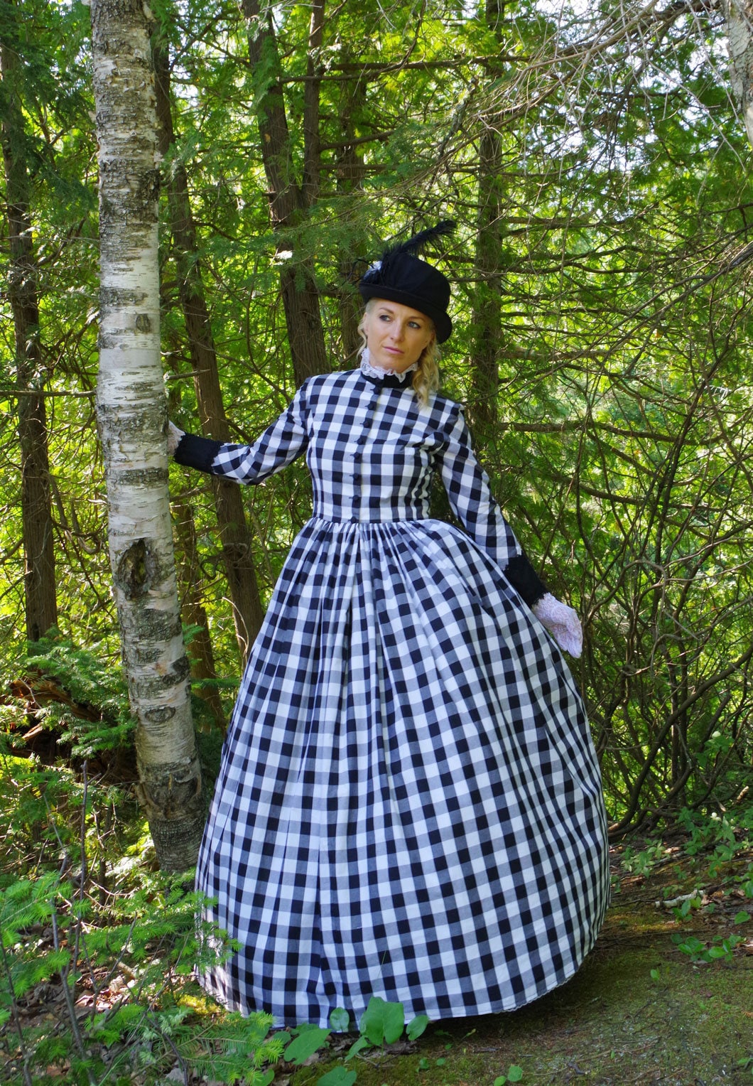 Blue hoop skirt cheap