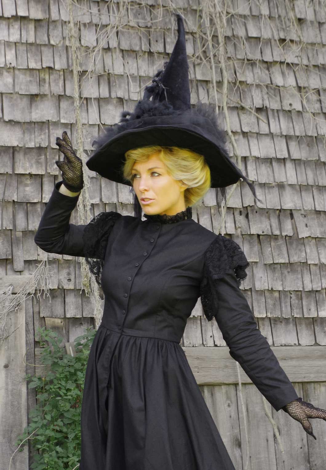 Domnita Victorian Mourning Halloween Witch Dress - Etsy
