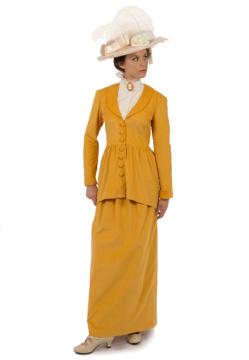 Downton Abbey Inspired Dresses Edwardian Corduroy Ensemble $249.95 AT vintagedancer.com