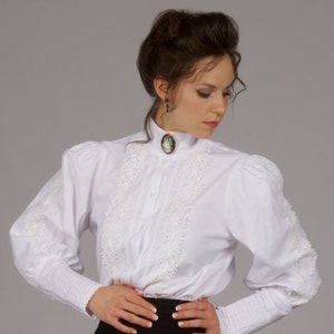 Classic Victorian Cotton Blouse - Etsy