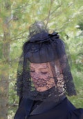 Black Mourning Hat and Veil