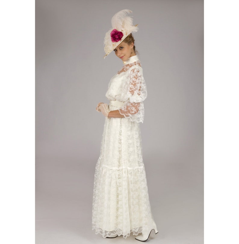 150840-1 Chantilly Lace Edwardian Dress