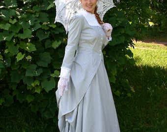Kayliegh Victorian Polonaise Dress