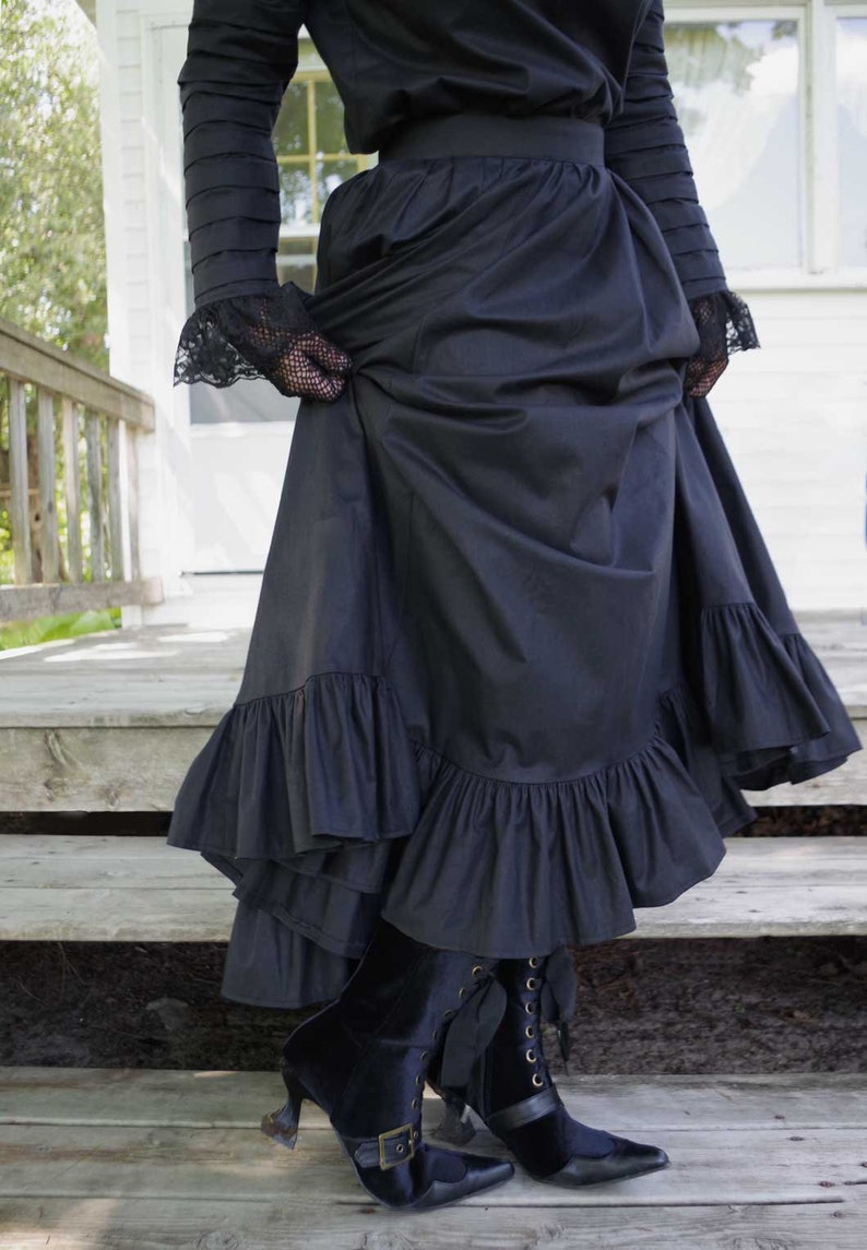 Ravenna Black Edwardian Witch Ensemble Dress - Etsy
