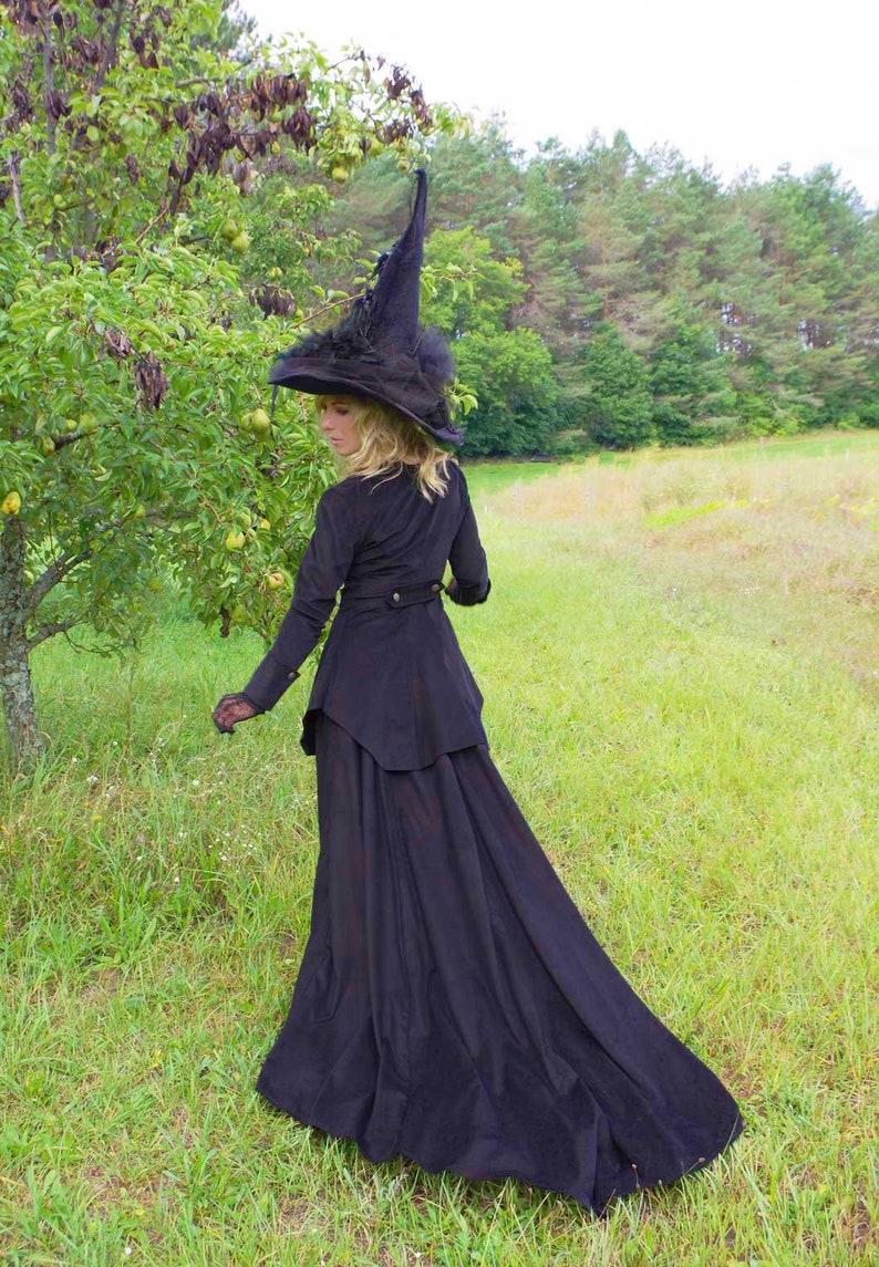 Steampunk Costume Essentials for Women Classy Witch Victorian Corduroy Suit $219.00 AT vintagedancer.com