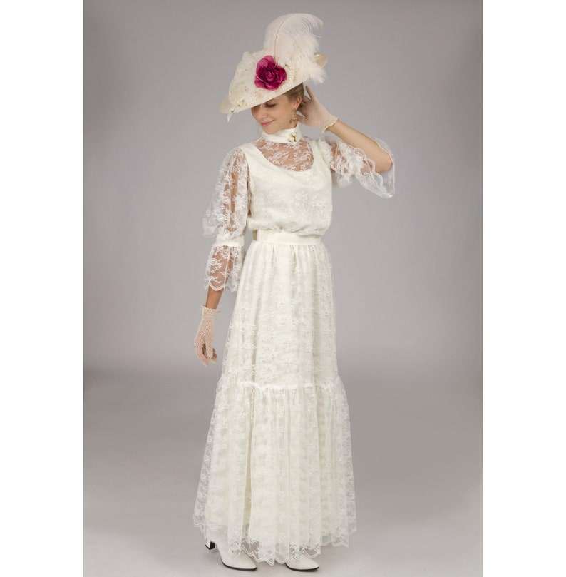 150840-1 Chantilly Lace Edwardian Dress