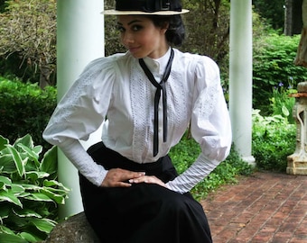 Classic Victorian Cotton Blouse