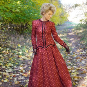 Demetria Braid Trimmed Victorian Top and Skirt
