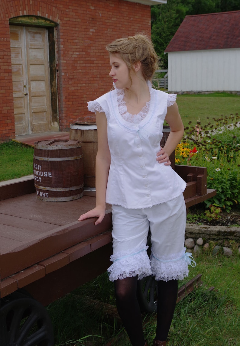 Victorian Lingerie – Underwear, Petticoat, Bloomers, Chemise Dani Victorian Camisole and Pantaloons $119.95 AT vintagedancer.com