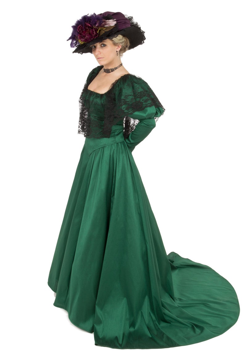 Edwardian Evening Gowns, Ballgowns, Formal Dresses 90703-4 Sophronia Edwardian Gown $249.95 AT vintagedancer.com