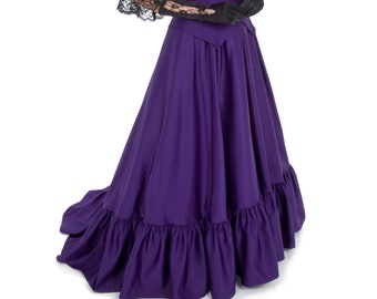 Anastasia Victorian Matte Satin Skirt