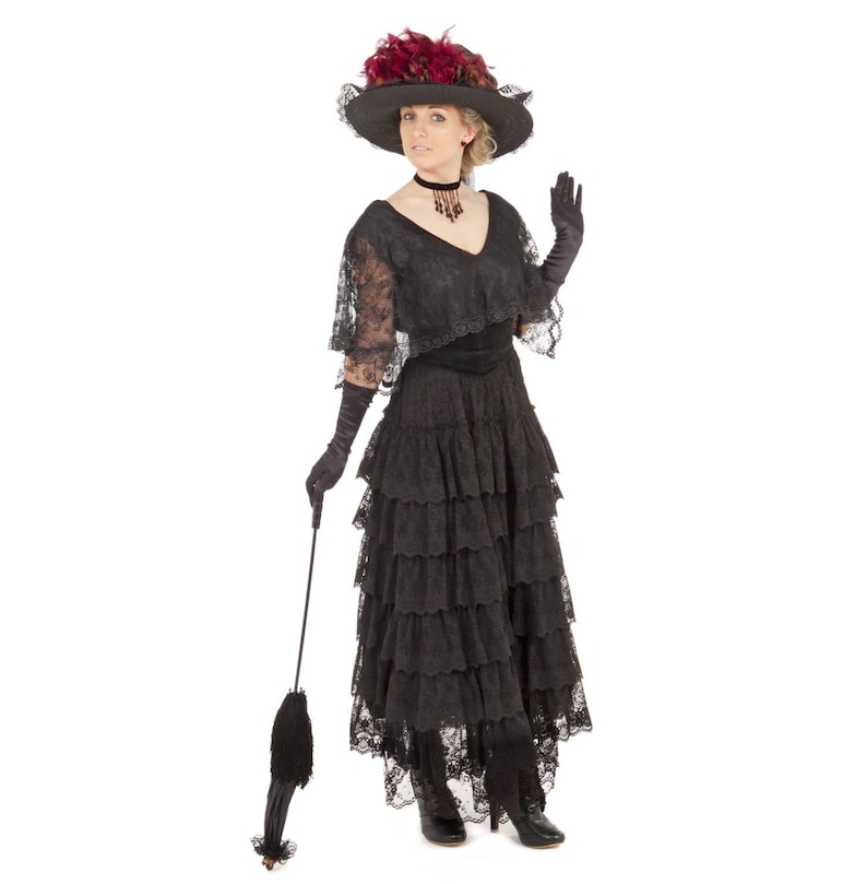 Downton Abbey Inspired Dresses Hermione Edwardian Dress $359.95 AT vintagedancer.com