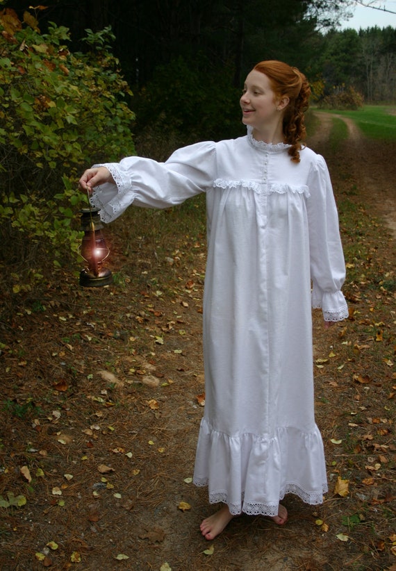 Victorian Flannel Nightgown 