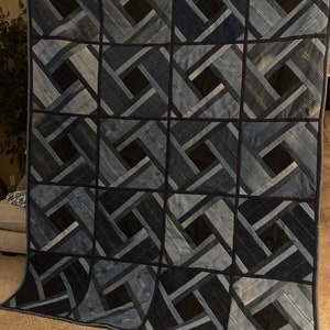 Denim go-round Quilt pattern-Denim version
