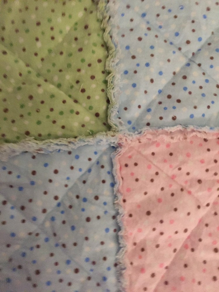 Square Rag Quilt - Etsy