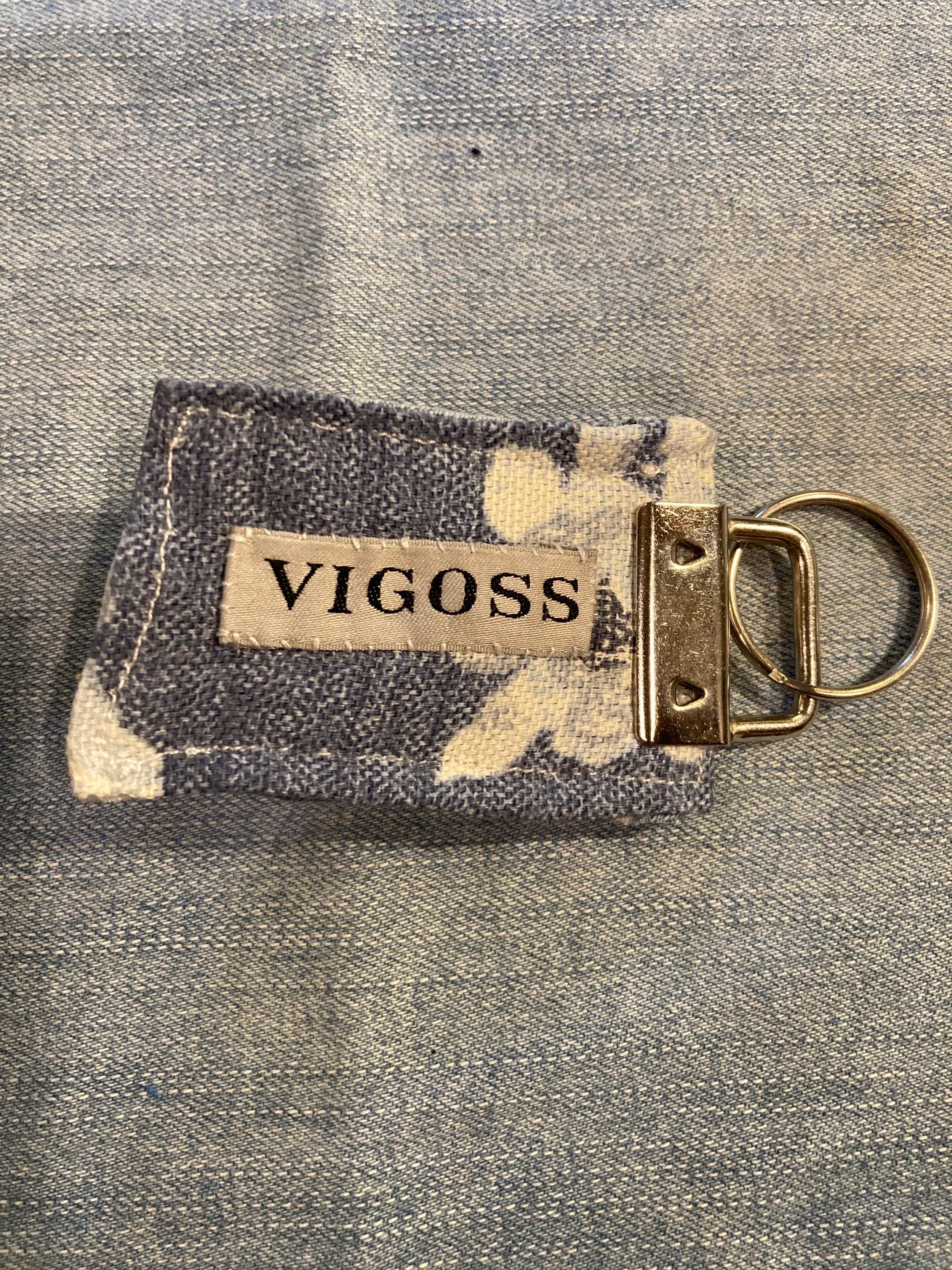 Jean Keychain Upcycled Denim Keychain: Handmade Jeans Keyring - Etsy